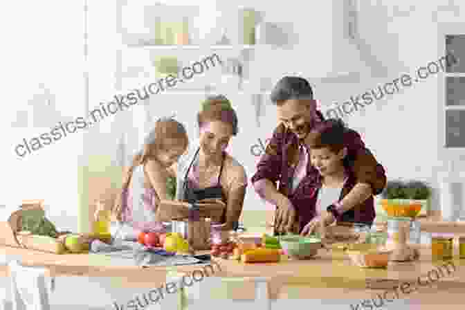 A Happy Family Cooking Together In The Kitchen Feed Yourself Feed Your Family: Good Nutrition And Healthy Cooking For New Moms And Growing Families Happy Cooking For New Moms And Growing Families
