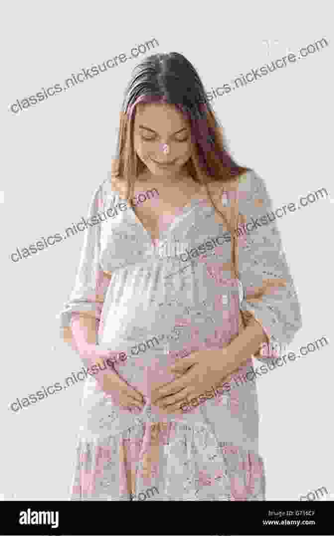 A Smiling Pregnant Woman Holding Her Belly. Waiting For A Baby: Our Successful Infertility Journey Through IVF