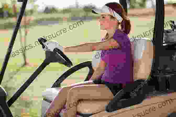Julie Hall, A Smiling Paraplegic Woman In A Golf Cart, Holding A Golf Club Golf Fore Ever Julie Hall