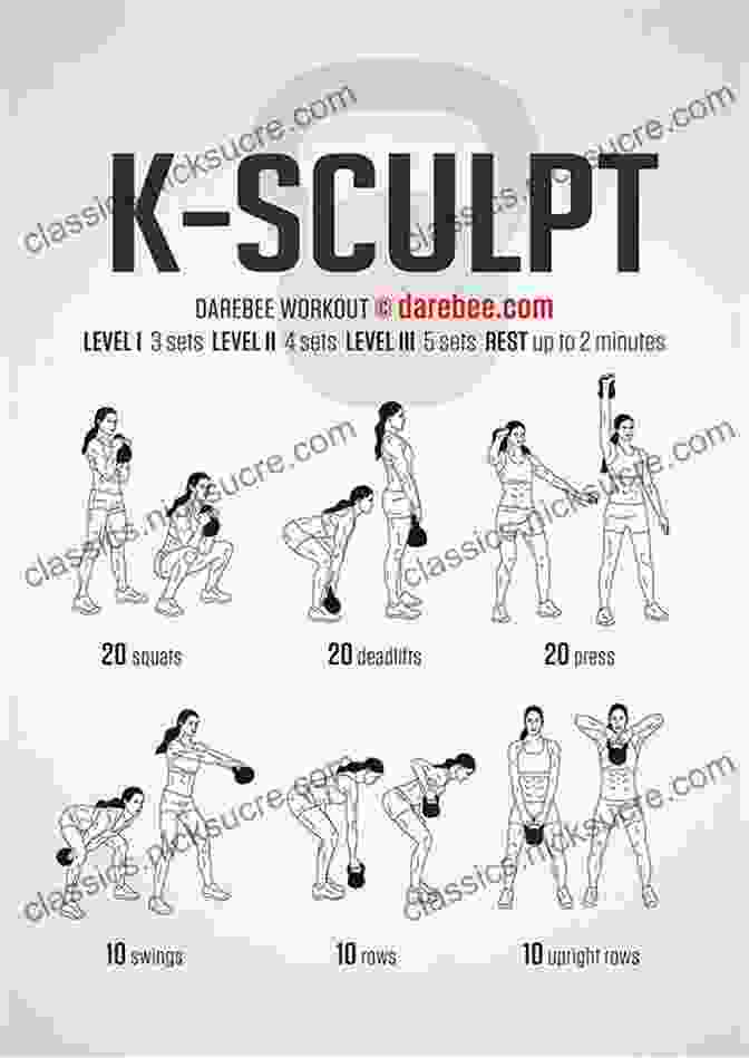 Kettlebell Lunges Exercise With Modifications, Lower Body Workout, Sculpting And Weight Loss Get In Shape With Kettlebell Training: The 30 Best Kettlebell Workout Exercises And Top Sculpting Moves To Lose Weight At Home (Get In Shape Workout Routines And Exercises 3)
