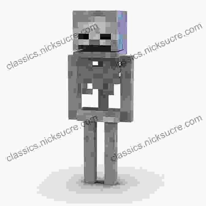 Skeleton Steve, A Minecraft Character, Is Standing In A Field Of Grass. He Is Wearing A Black Shirt And Pants, And Has A White Skull For A Head. He Is Holding A Pickaxe In His Hand. Diary Of Minecraft Skeleton Steve The Noob Years Season 2 Episode 4 (Book 10): Unofficial Minecraft For Kids Teens Nerds Adventure Fan Fiction Collection Skeleton Steve The Noob Years)