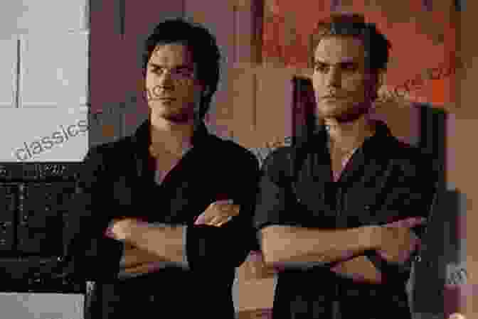 Stefan And Damon Salvatore In The Vampire Diaries: The Awakening The Vampire Diaries: The Awakening