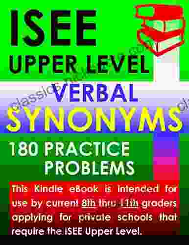 ISEE Upper Level Verbal Synonyms 180 Practice Problems
